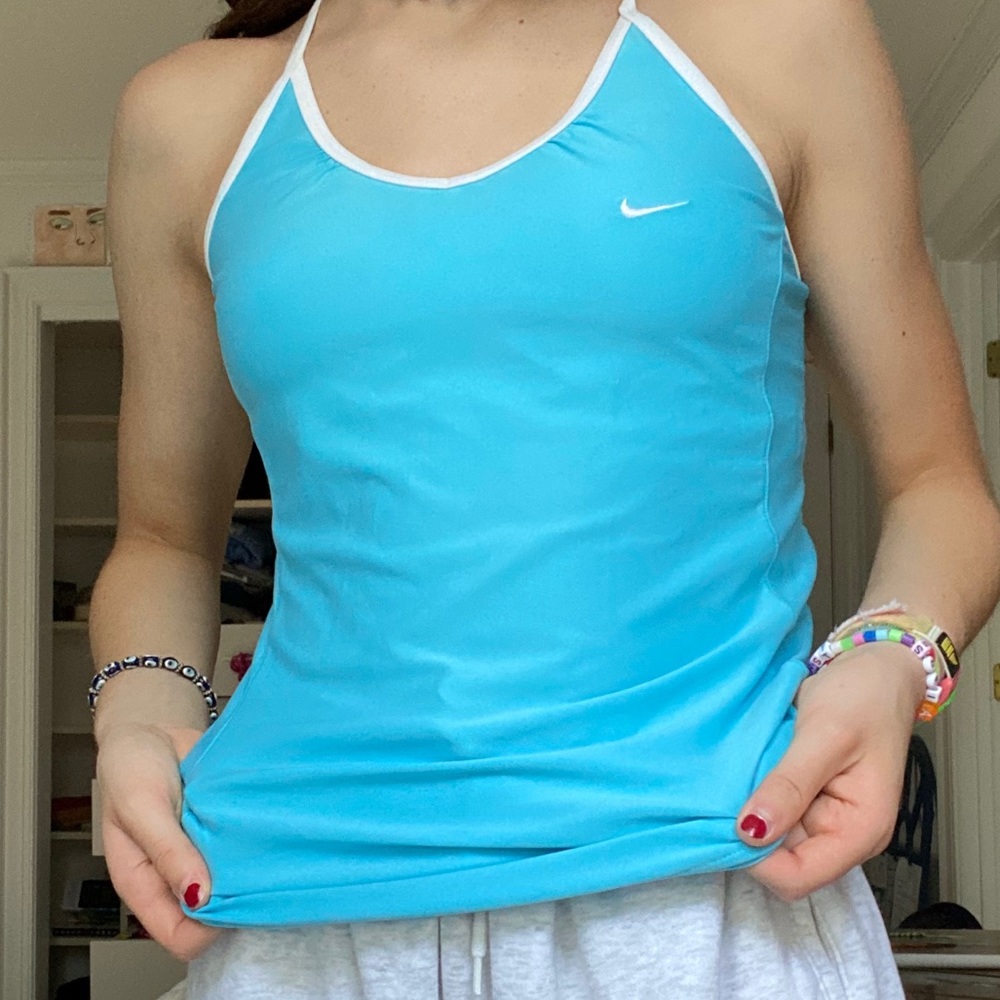 VINTAGE NIKE BLUE RACERBACK TANK TOP